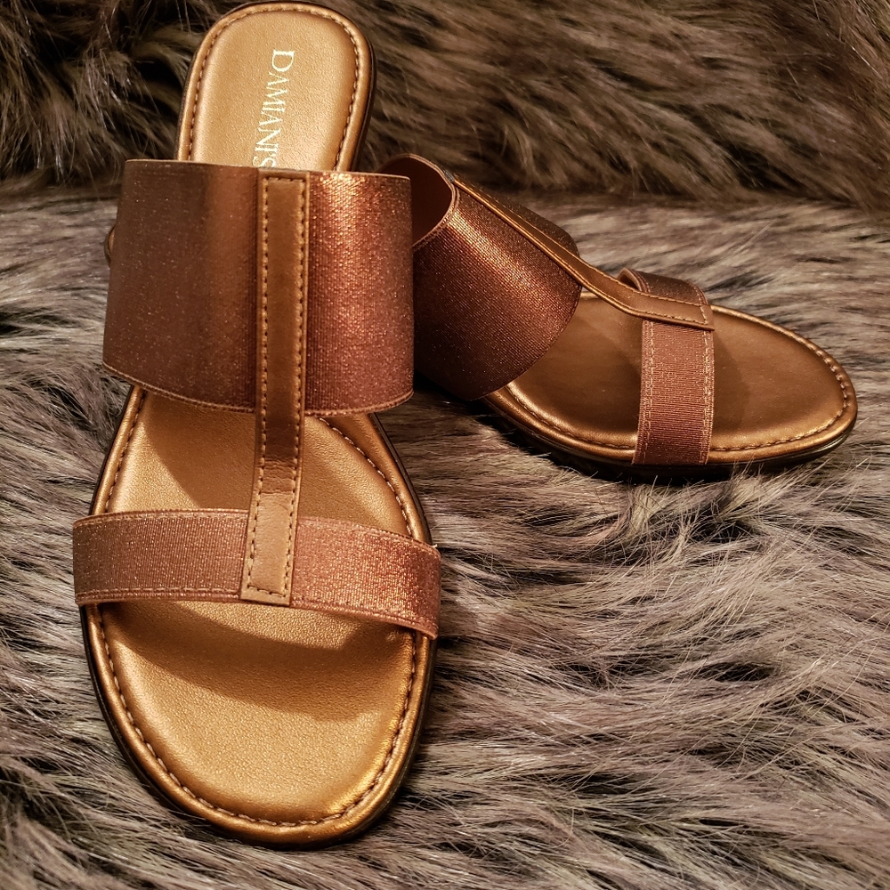 Damiani's Wedge Sandals | Bronze | 7 | A1256